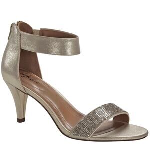Style & Co Platino Evening Sandals 5.5 NWT Ankle Strap Glitter Heels